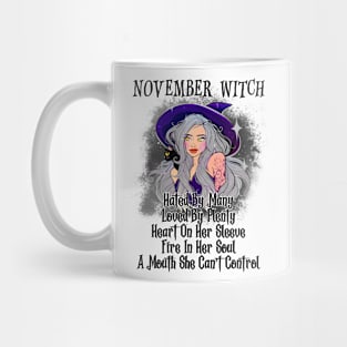 November Witch Funny Women Halloween Mug